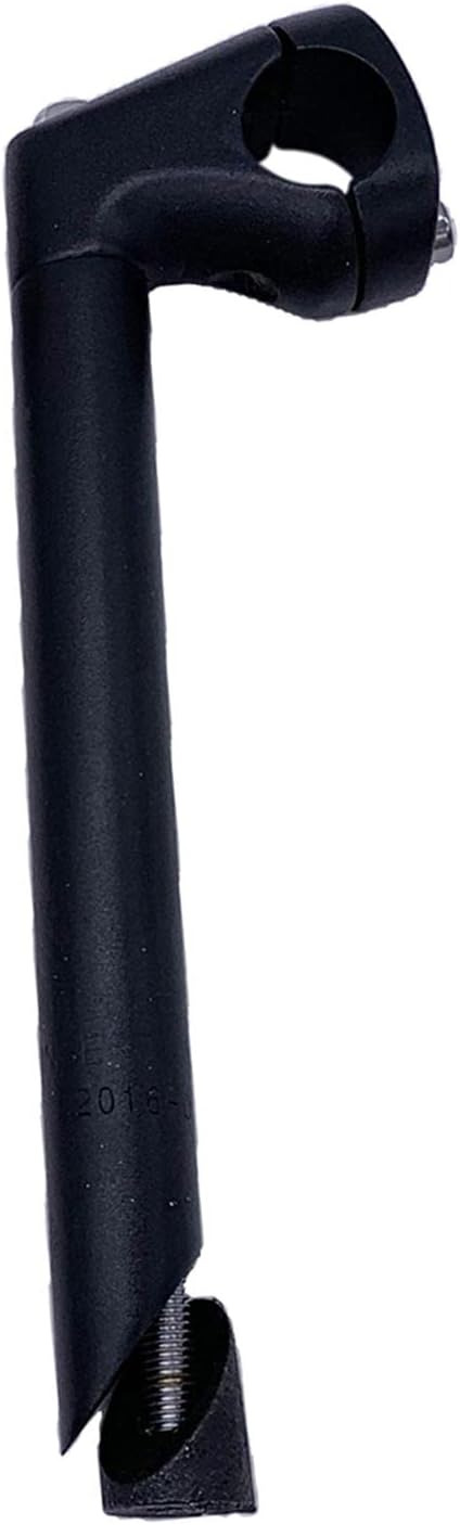 Bike Quill Stem 25.4mm Handlebar Clamp Gooseneck for 22.2mm Forks, Black
