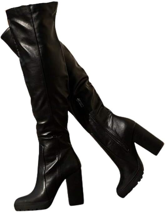 Mata Shoes DownTown-1 Women's Chunky Heel Knee High Winter Boots
