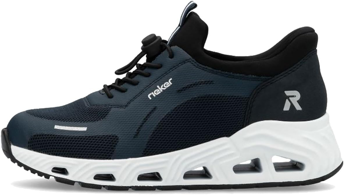 Rieker N5257-14 Women's Slip On Trainers Textile & Synthetic in Blue - Size 36