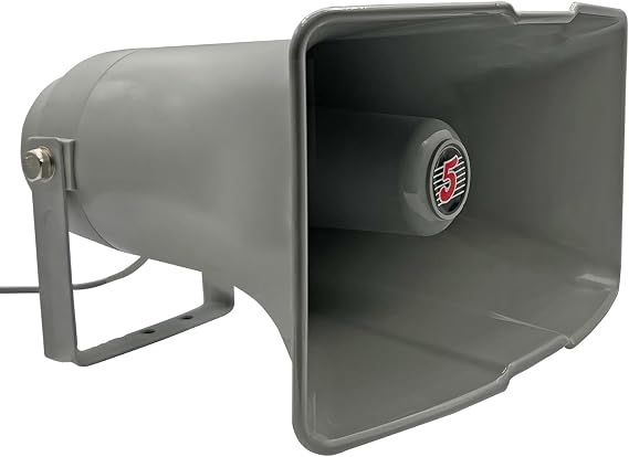 5 CORE 13.5 Inch PA Horn 350W Loud Speaker Bull Horn Loud Audio 8Ohm All Weather Indoor Outdoor Use Bracket and Hardware Included - SUH-300 1Pc