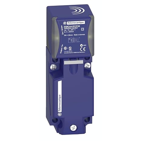 Telemecanique Sensors XS Universal Inductive Proximity Sensor, Multi-Function, Plastic 117 x 40 x 40mm Rectangular Body, NonFlush Mount, 3-Wire DC PNP, PNP Input, NO/NC Output, Screw Term. w/ 1/2" NPT Entry