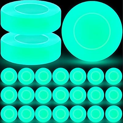 Deekin Ice Hockey Puck Glow in The Dark Pucks Floor Party Pucks Bulk Street Hockey Puck for Adults Outdoor Gifts Practicing & Training