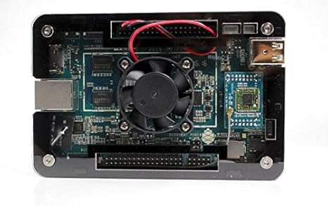 Zebra Case for Pine64 ~ Black Ice Slim With Fan by C4Labs