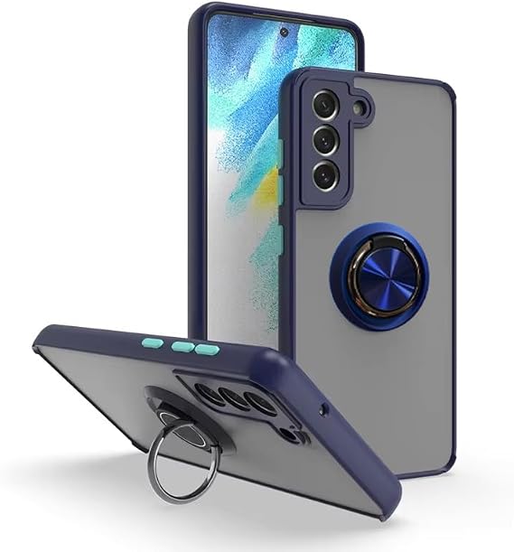 Coverzone Samsung Galaxy A55 ile uyumlu Kılıf Thunder Hux Yüzüklü Kapak Şık ve Dekoratif Model Stand Olabilen 360° Dönebilen Yüzük Aparatı ve Kamera Korumalı Yükseltilmiş Thunder Hux Kapak