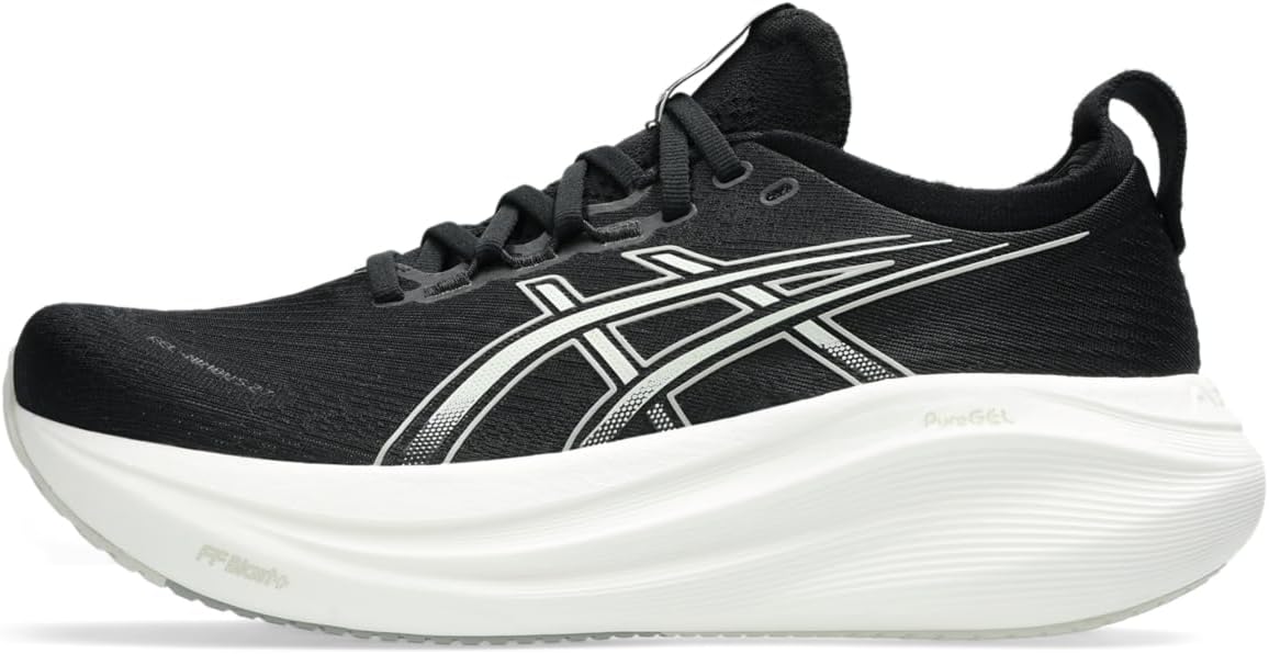 ASICS GEL-NIMBUS 27 Women's Running Shoes, black/lake grey, 22.5 cm