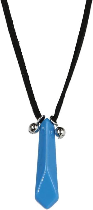 Bioworld Naruto Shippuden First Hokage Tsunade Blue Crystal Charm Necklace for Women Men