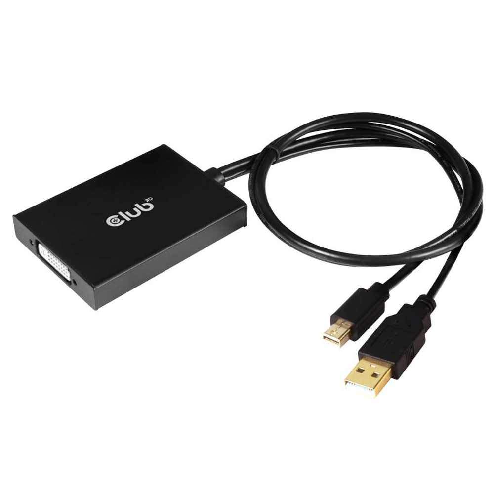 Club 3D CAC-1130-A Mini DisplayPort to Dual Link DVI, HDCP Off Version for Apple Cinema Displays Active Adapter MF