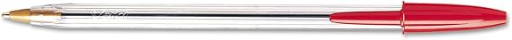BIC Cristal Xtra Smooth Red Ballpoint Pens, Medium Point, 1.0mm, 12-Count