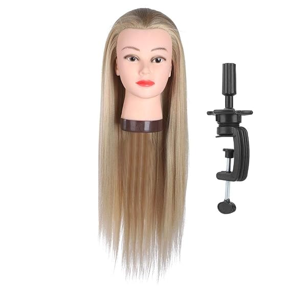 Wig Stand with Head, Mannequin Head Stand for Hairdressing Training, Wig Dummy Mannequin Head for Styling Practice