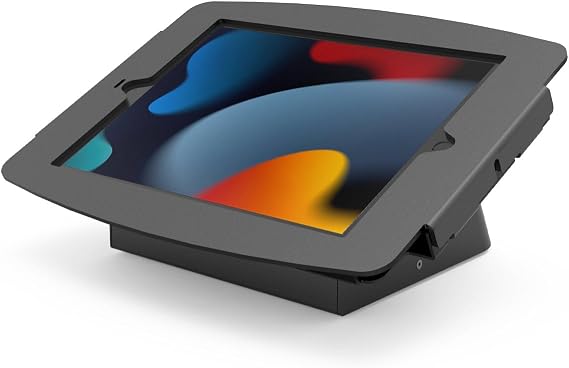 Compulocks iPad 10.2" Space Enclosure - AV Conference Room Capsule - Black Secure Tablet Display Stand for Meetings, Presentations, and Interactive Displays
