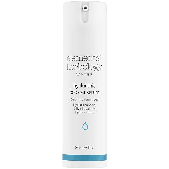 Elemental Herbology Hyaluronic Booster Serum 1.0 fl oz Intense Hydration Serum with Hyaluronic Acid, Olive Squalane & Apple Extract Plumps Fine Lines, Boosts Radiance & Locks in Moisture