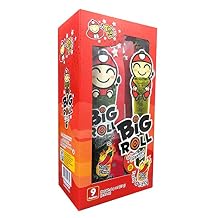 Tao Kae Noi Big Roll Crispy Grilled Seaweed Roll Spicy Flavour 9 Packets Per Box - 3 Boxes