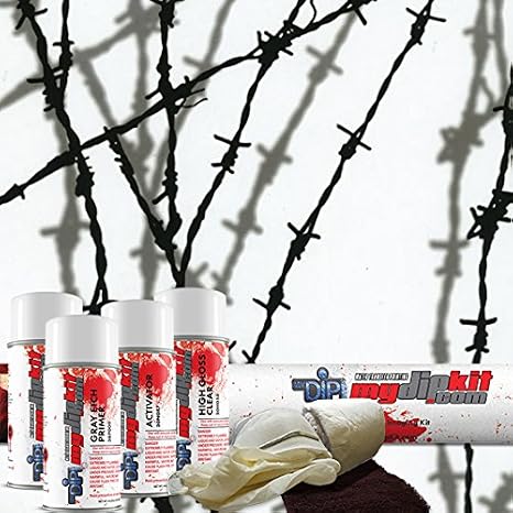MyDipKit Shadow Barb Wire - Hydrographics Film Kit LL-209 - Water Transfer Printing