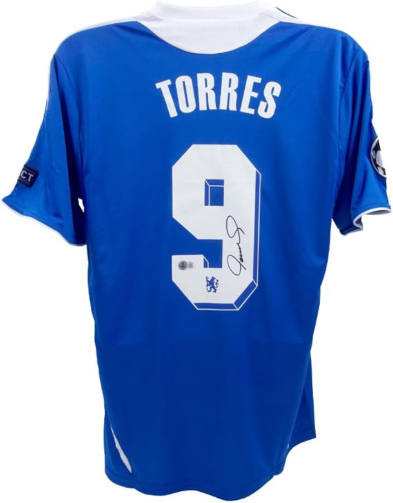 Fernando Torres Autographed Chelsea Soccer Jersey, Signed with Beckett COA Multi