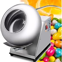 Electric Sugar Coating Machine, 280w Automatic Tablet Coating Machine, 2-5kg/H Commercial Automatic Tablet Sugar Coating Machine, Coater Sugar Pan Peanut Nut Coating Machine,110V