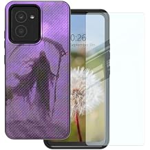 for HMD Vibe Phone Case with Tempered Glass Screen Protector, Soft TPU All-Inclusive Protective Case Hard PC Armor Panel Dual Layer Structure Protection, Grim Reaper with Scythe