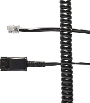 JPL BL-04+P Headset Connection Cable with Plantronics Compatible QD
