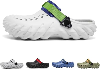 Fashion clogs for men non slip and comfortable foam runner cloud slides for indoor and outdoor pillows sandals for women trendy and classic summer beach shoes slippersFB-White-44
