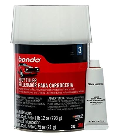 Bondo 1 Quart Clear Medium Viscosity Two-Part Putty Body Filler (12 Count) - Automotive Body Repair Putty