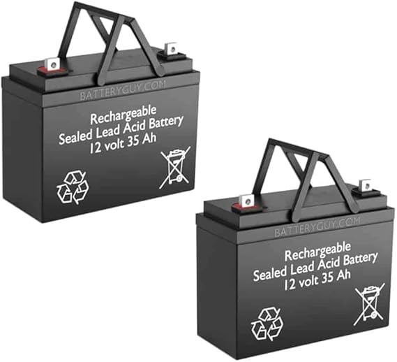 BatteryGuy Mega Motion Endeavor x Replacement 12V 35Ah Battery - BatteryGuy Brand Equivalent (Qty of 2)