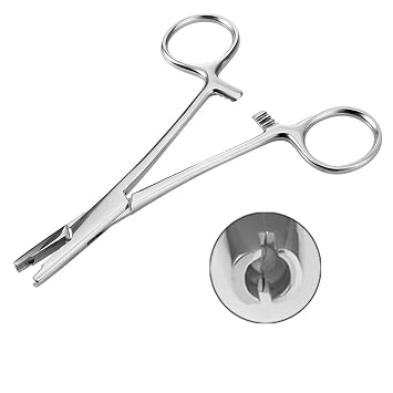 4mm Piercing Ball Removal Install Tool,Stainless Steel Dermal Anchor Forceps for Dermal Tops Unscrew or Screw Ball Pliers for Nose Septum Earrings Lip Stud Ring