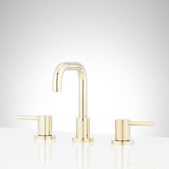 Signature Hardware 483892 Lexia 1.2 GPM Widespread Bathroom Faucet with Pop-Up Drain Assembly