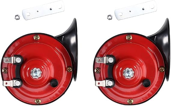 CAREONLINE Car Air Electric Snail Double Horn Universal Fit for Most Cars | Fit for Motorcycles Trucks Trains Bikes Boats