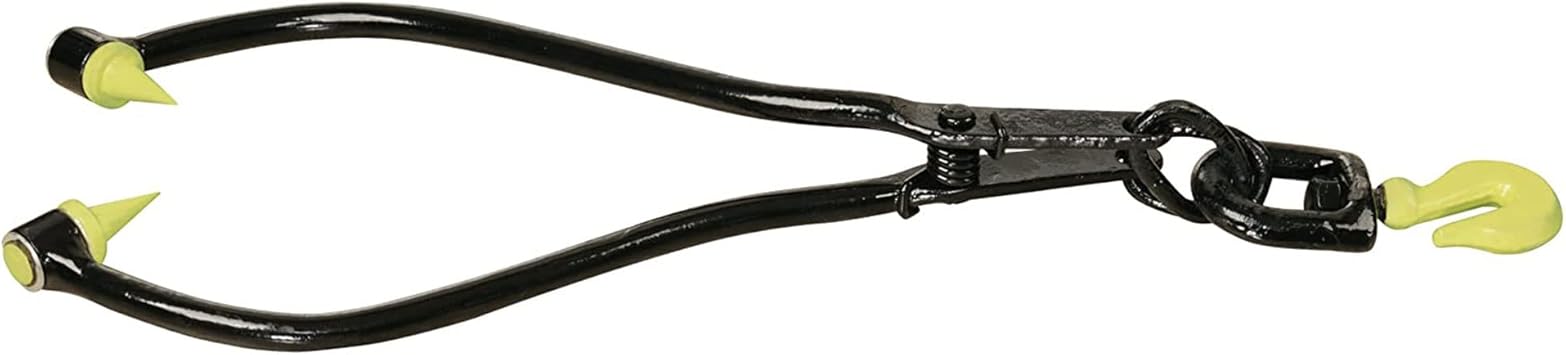 Timber Tuff TMW-28SSS Black Spring Loaded Skidding Tongs, 28 Inch