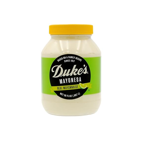Dukes Hint of Lime Flavored Mayonnaise Jar Zesty & Citrusy, 30 Ounce (Pack of 1)