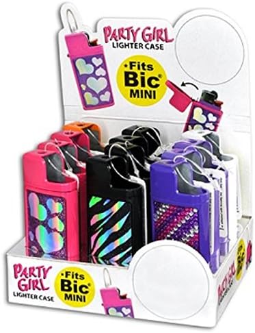 NOVELTY 1X Party Girl Mini Lighter Holder- ONE Item with Random Design and Color