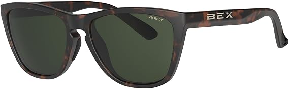 BEX Appy Polarized Sunglasses Full-Frame Modern Retro Design, UV Protection, Lightweight
