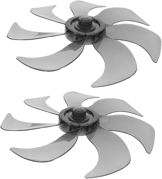 2pcs Replacement Fan Blades Sturdy Plastic Blades for Pedestal Table and Wall Fans Easy Installation Compatible with Various Models Airflow Enhancers