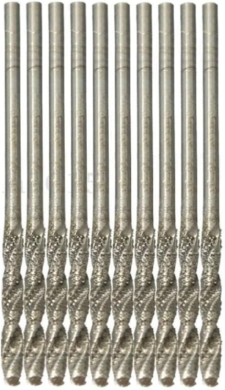 10Pcs Diamond Coated Twist Drill Bit HSS For Jade Processing Tools,3mm