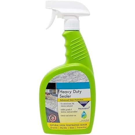 Professional Stone & Grout Sealer for StoneTech Heavy Duty Sealer Spray, Maximum Stain Protection for Granite Marble Tile, Water Based Penetrating Sealer, Ready to Apply Indoor & Outdoor Use, 24 oz