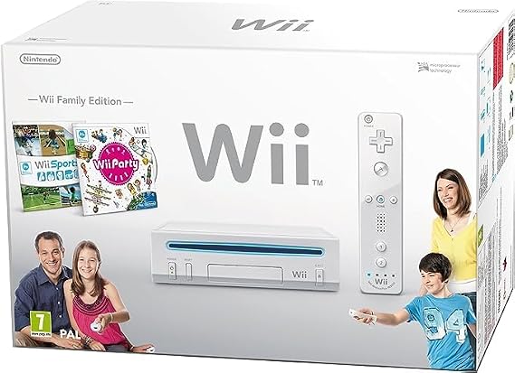 Wii Console (White Version with Wii Party Game