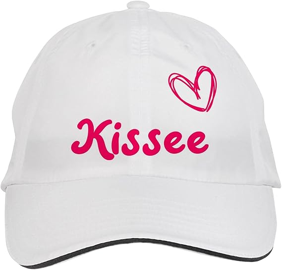 Makoroni - Kissee Name Hat Adjustable Cap, DesI49 White