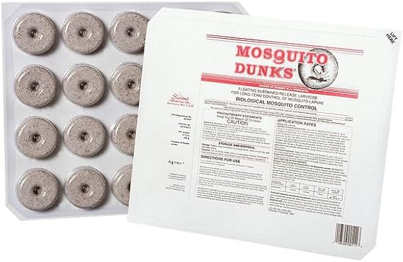 Summit Mosquito Dunk Tablet, 20 Count (Pack of 1) | For Standing Water in Pools, Ponds, Bird Baths, Water Gardens and Rain Barrels, Lasts Up to 30 Days, Treats Up to 100 Sq Ft.