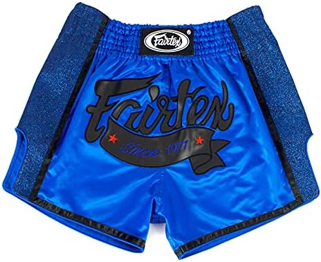 Fairtex Slim Cut Muay Thai Boxing Shorts - BS1702 Blue, Small