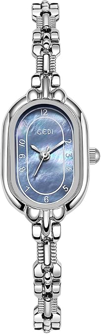 Gosasa Vintage Dress Womens Oval Quartz Watch, Elegant Slim Bracelet Watch