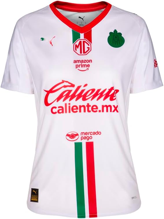 PUMA Women's Standard Chivas Replica 25-26 Shirt, White Away AH25