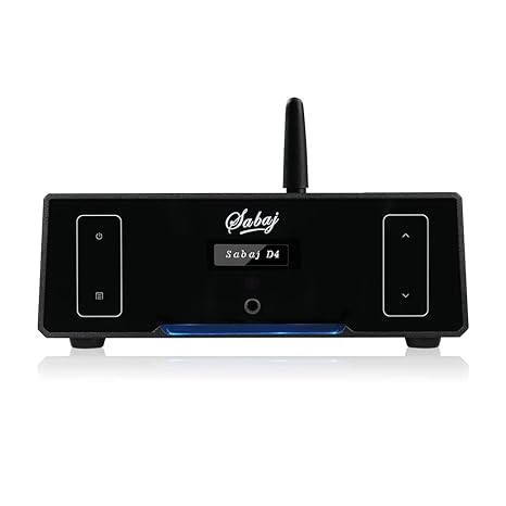 Sabaj D4 Desktop Bluetooth DAC Headphone Amplifier Remote Control Stereo Amp Support Bluetooth Optical Coaxial USB Input HiFi DSD512 PCM768 AK4452 BT4.2