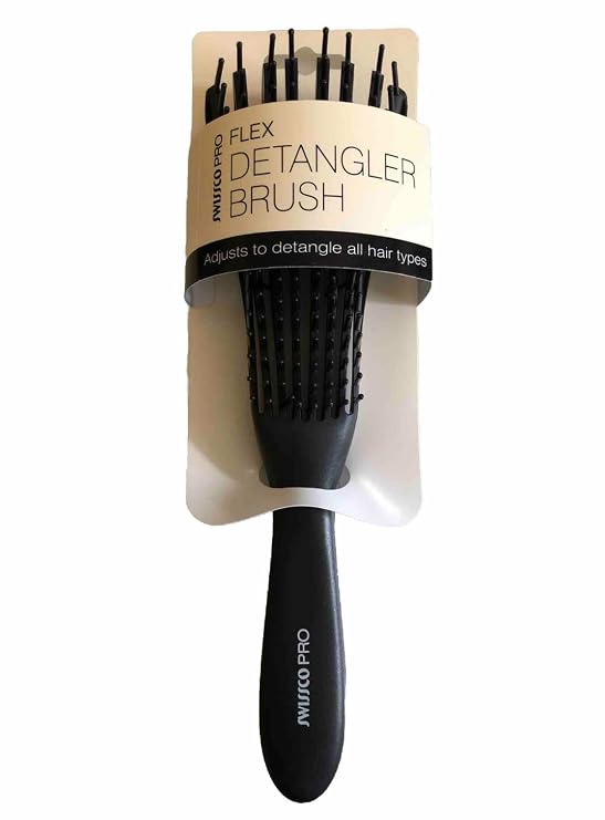 Swissco Pro Flex Detangler Brush (Black)