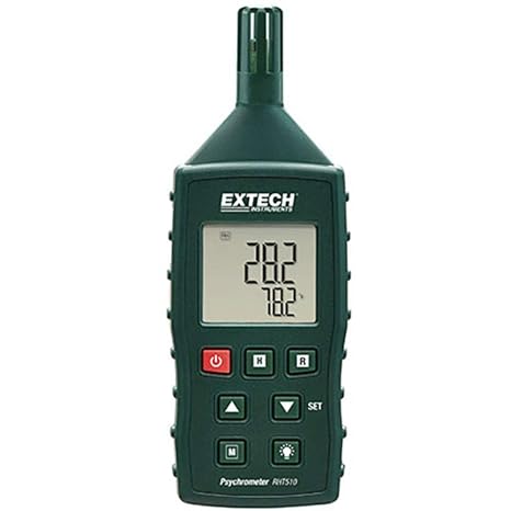 Extech RHT510 Hygro-Thermometer Psychrometer Green