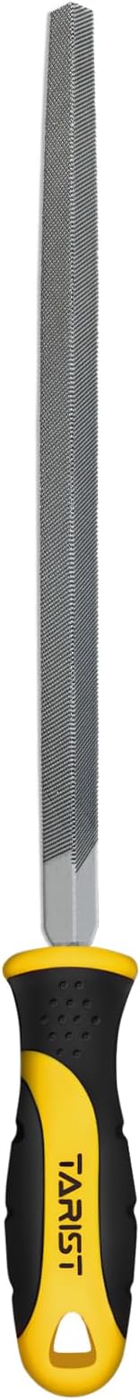 TARIST 10 inch Triangle Metal File, Professional Carbon Steel triangular file, Tool Sharpener for Professionals and DIY