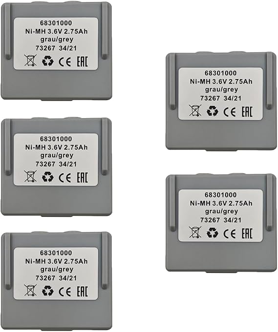 5pcs 68301000 68300900 Rechargeable Battery 3.6V 2750mAh Ni-MH Battery for HETRONIC Remote Control