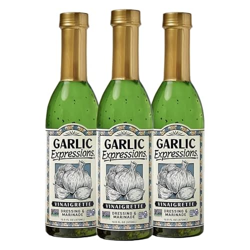 Garlic Expressions Vinaigrette Salad Dressing, Marinade Pack of 3