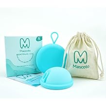 Reusable Menstrual Disc Set (2 Pack) Soft Medical-Grade Silicone, Leak-Resistant Design, Easy Removal Loop, 12-Hour Wear, Comfortable & Reusable Period Protection with Storage Pouch (Small)