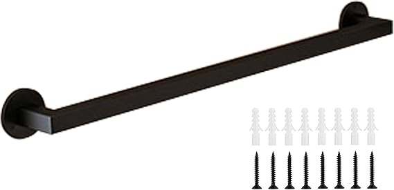 Staircase Handrail, 1m 1.2m 1.5m 1.8m 2m 2.5m 3m 3.3m 3.6m 4m 4.2m Banister Handrails for Indoor Stairs | Safety Handle Stairway Railing Wall Mounted Hand Rails with Fittings(3 FT)