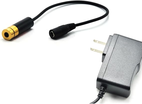 Focusable 650nm-5 Red Laser Dot Diode Module w/AC Adapter 13x42mm