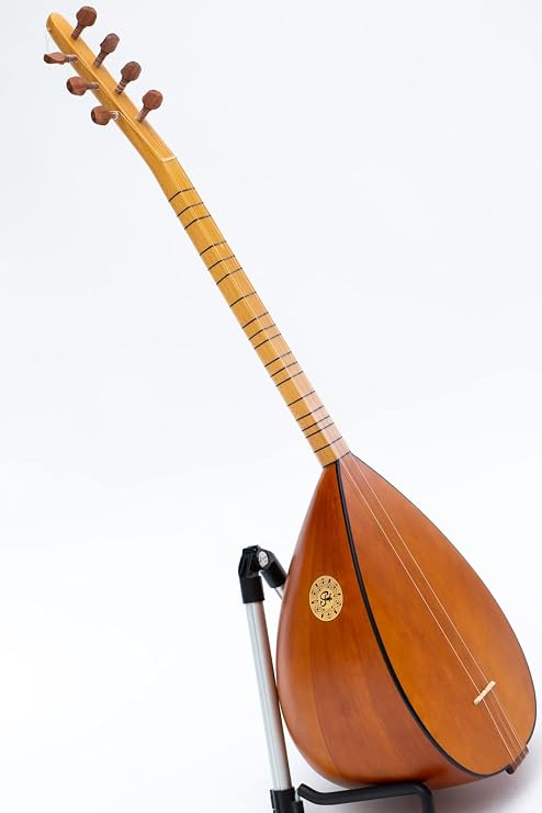 Turkish Baglama Short Neck Saz made of Solid Cherry Wood with built-in Pickup